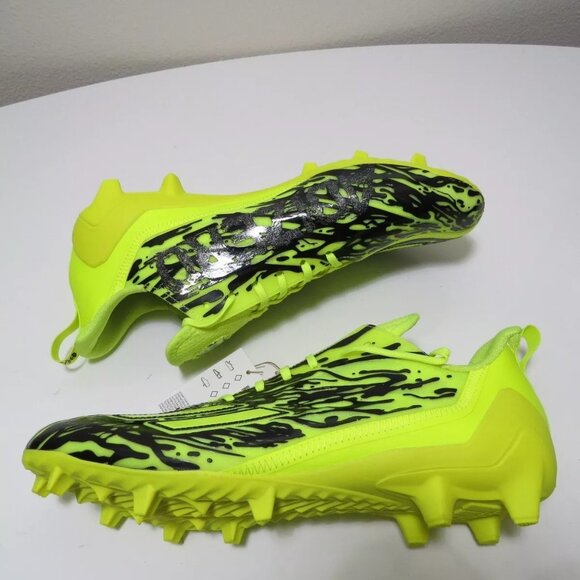 Adidas Adizero 12.0 Poison Fluorescent Yellow Football Cleats IG7218 Men… - Picture 3 of 8